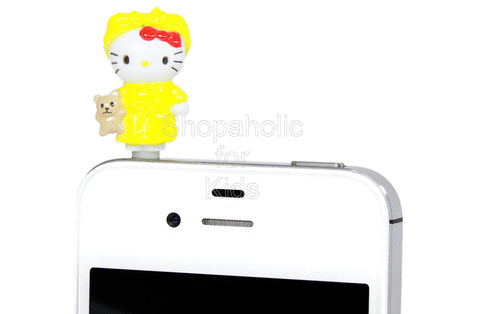 Hello Kitty Phone Jack - Mascot Yellow