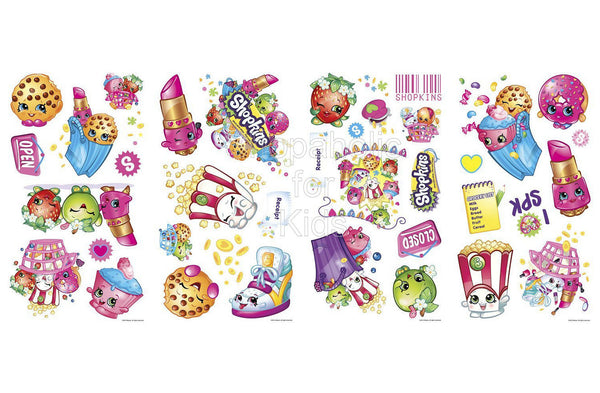 Shopkins Peel and Stick Wall Decals Shopaholic for Kids