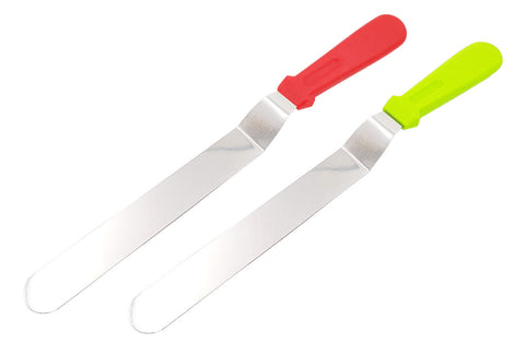 Delish Treats Angled Icing Spatula (10 inch Stainless Steel Blade)
