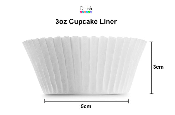 Delish Treats Cupcake Liners 3oz (5cm x 3cm) Pack of 250pcs
