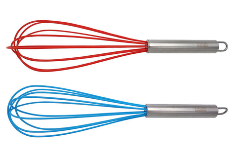 Delish Treats 12" Silicone Whisk with Metal Handle