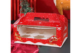 Delish Treats Christmas Cupcake Box with Holder (6 Holes) - Pack of 10pcs