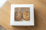 Delish Treats Cookie Box with Window (2.95 x 2.95 inches) - Pack of 10pcs