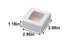 Delish Treats Cookie Box with Window (2.95 x 2.95 inches) - Pack of 10pcs