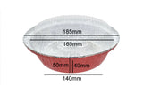 Delish Treats Round Aluminum Foil Pan with Lid - 750ml (Pack of 10pcs)