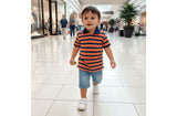 Old Navy Boys Striped Pique Polos Color: Vermillion