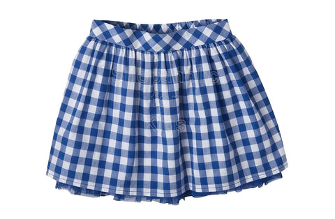 Cherokee Infant Girls' Gingham Skirt - Blue