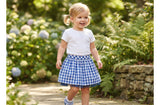 Cherokee Infant Girls' Gingham Skirt - Blue