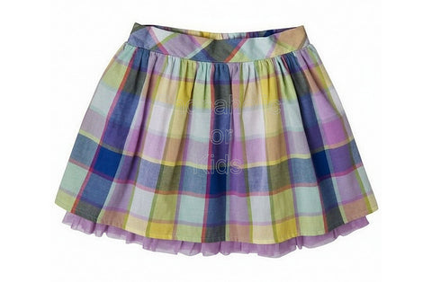 Cherokee Infant Girls' Gingham Skirt - Violet