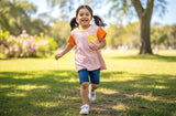 Gymboree Color Block Tee for Girls Pink-Yellow