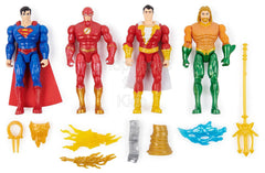 DC Comics 4-inch Action Figures - Superman, The Flash, Shazam!, Aquaman