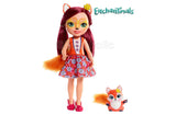 Enchantimals Huggable Cuties Felicity Fox Doll and Flick Figure (12 inches)