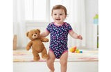 Gerber Baby Girl Princess Short Sleeves Onesies, 18mos, Pack of 4