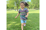 Old Navy Girls Printed Pocket V-Neck Color: Knight Time