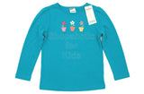 Gymboree Spring Rainbow Blue Three Flower Top