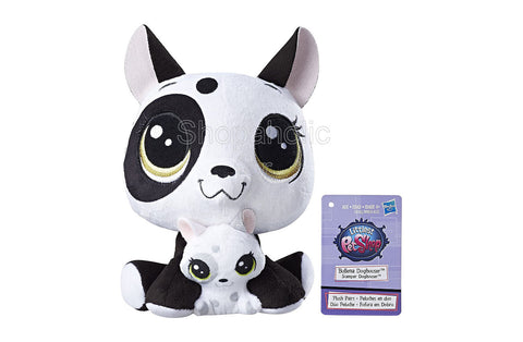 Littlest Pet Shop Stuffed Figure Pairs - Bullena Doghouser and Scamper Doghouser