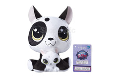 Littlest Pet Shop Stuffed Figure Pairs - Bullena Doghouser and Scamper Doghouser