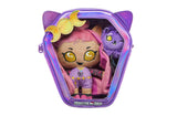 Monster High Plush Doll Set, Ghoul N Go Clawdeen Wolf 6.5-inch Plushie with Pet Dog Crescent