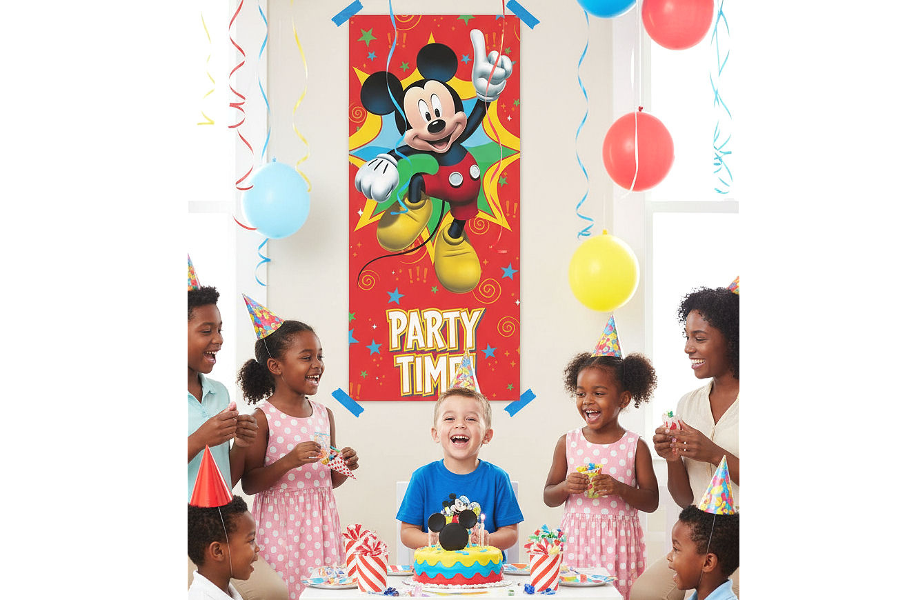 Plastic Mickey Mouse Door Poster, 60