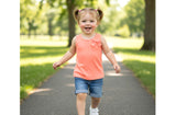 Children's Place Ribbed Bow Tank - Neon Sherbet