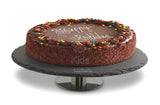 Delish Treats Round Black Slate Cake Stand / Turntable
