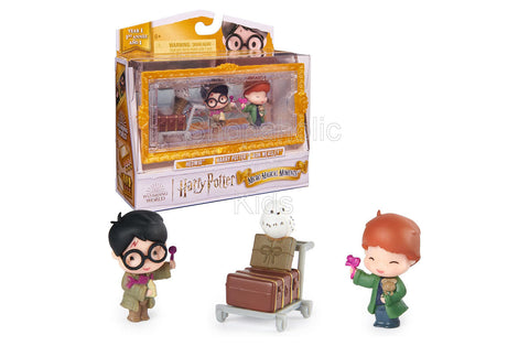 Wizarding World of Harry Potter, Micro Magical Moments Action Figures Set, Harry, Ron and Hedwig