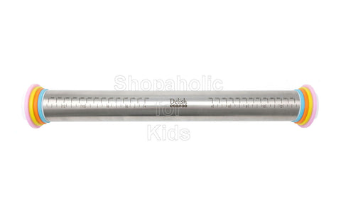 Delish Treats Adjustable Stainless Steel Rolling Pin