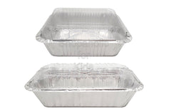 Delish Treats Aluminum Foil Pan / Loaf Tray with Lid - 550ml (Pack of 10pcs)