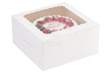 Delish Treats Cake Box with Window (8 x 8 inches) - Pack of 10pcs