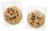 Delish Treats Cookie Bag - Clear, Self-Adhesive (10cm x 10cm) - Pack of 100pcs