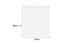 Delish Treats Cookie Bag - Clear, Self-Adhesive (10cm x 10cm) - Pack of 100pcs