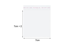 Delish Treats Cookie Bag - Clear, Self-Adhesive (7cm x 7cm) - Pack of 100pcs