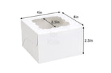 Delish Treats Cookie Box with Window (4 x 4 inches) - Pack of 10pcs