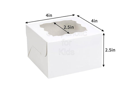 Delish Treats Cookie Box with Window (4 x 4 inches) - Wholesale