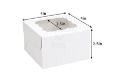 Delish Treats Cookie Box with Window (4 x 4 inches) - Wholesale