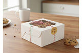 Delish Treats Cookie Box with Window (4 x 4 inches) - Pack of 10pcs