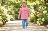 Children's Place Eyelet Top - Tea Rose