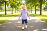 Children's Place Striped Smocked Top Color: Pansy