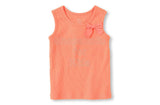 Children's Place Ribbed Bow Tank - Neon Sherbet - Shopaholic for Kids