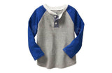 Old Navy Factory Colorblock Raglan Henley - Light Heather - Shopaholic for Kids