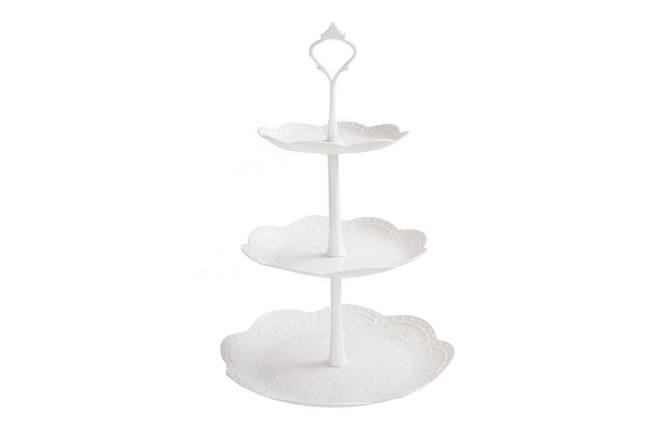 Delish Treats 3 Tier Cupcake Stand (Round with Scallops)