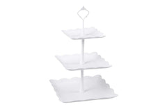 Delish Treats 3 Tier Cupcake Stand (Square with Scallops)