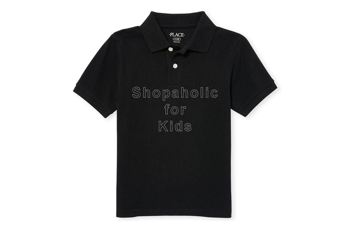 Children's Place Pique Polo - Black - Shopaholic for Kids
