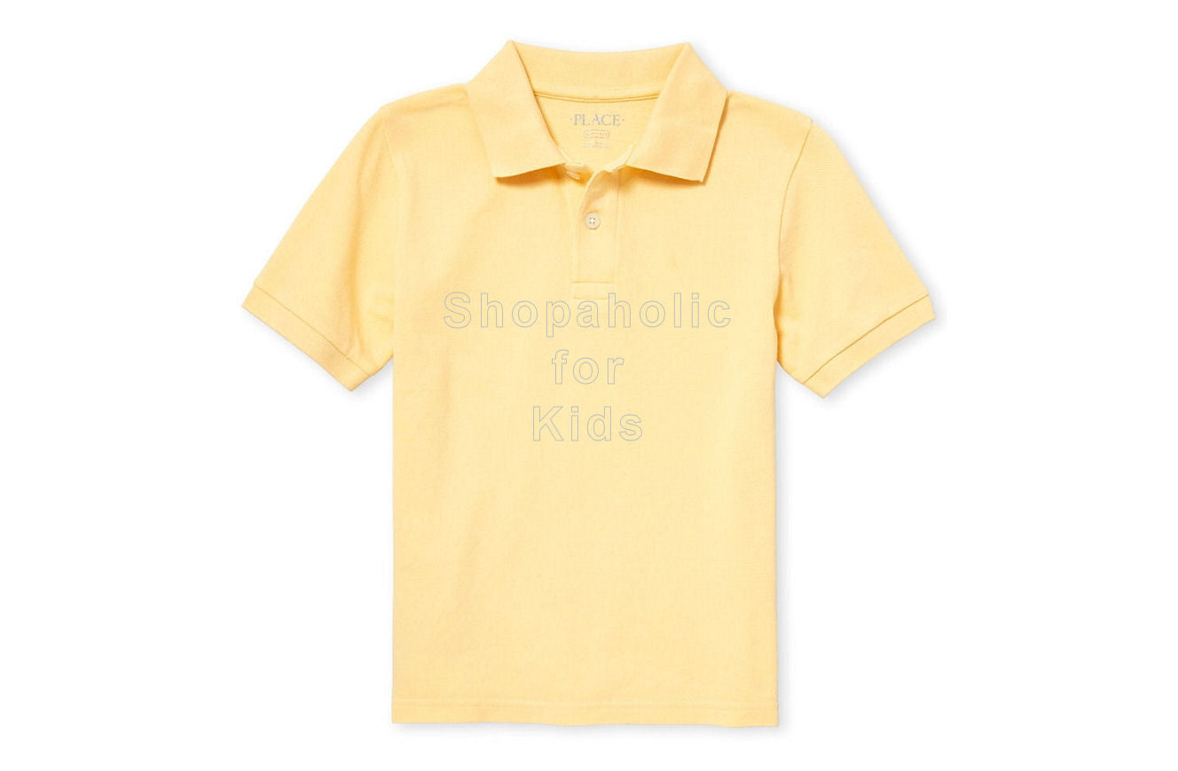 Children's Place Pique Polo - New Yellow - Shopaholic for Kids