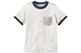 Carter's Pocket Cotton T-Shirt - White - Shopaholic for Kids