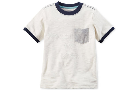 Carter's Pocket Cotton T-Shirt - White