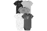 Carter's Short-Sleeve Bodysuits for Boys, Pack of 5 - Shopaholic for Kids