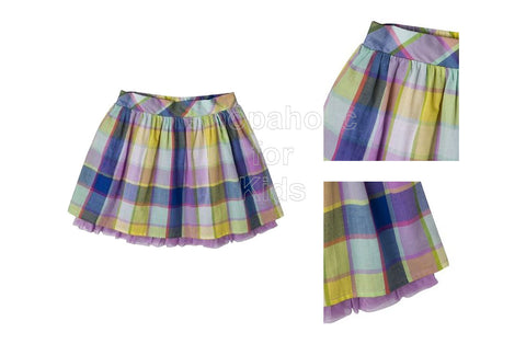 Cherokee Infant Girls' Gingham Skirt - Violet