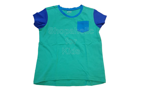 Gymboree Color Block Tee for Girls Blue-Green