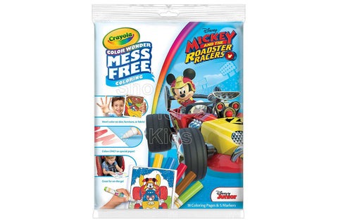 Crayola Color Wonder Coloring Pad & Markers - Mickey Mouse and the Roadster Racers